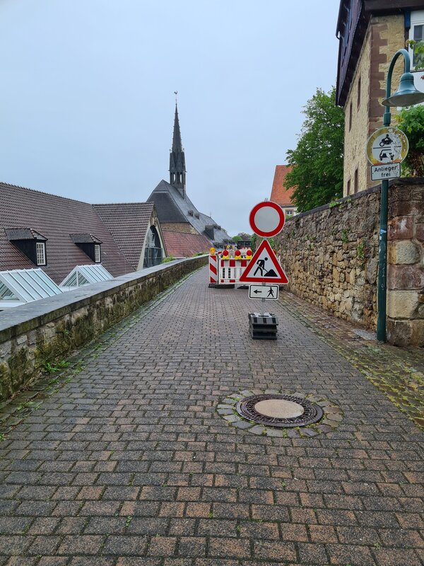 Bild vergr&ouml;&szlig;ern: Baustelle an der Stadtmauer