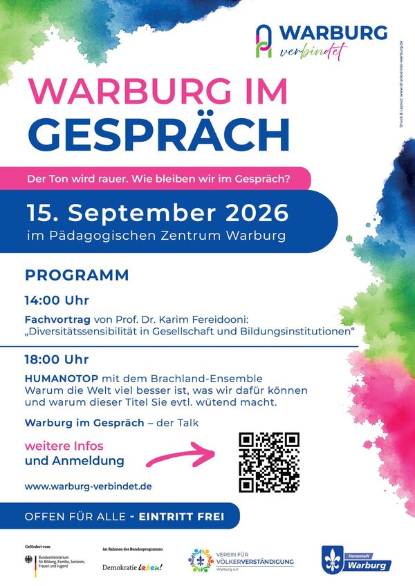 Bild vergr&ouml;&szlig;ern: Plakat Demokratiekonferenz 15.09.2026